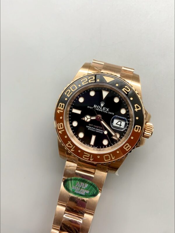 The New Rolex GMT-Master II in Rose Gold.(1:1 Super Clone)