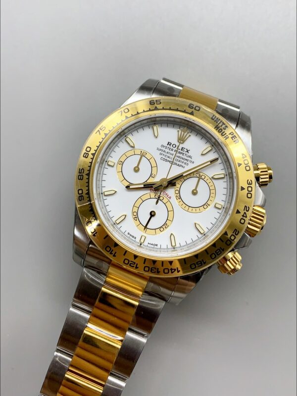 Rolex Daytona White Dial Two-Tone (Steel And Gold) Bracelet 126503(1;1Super Clone)
