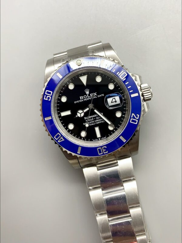 Rolex Submariner 41mm Blue Bezel White Gold 126619LB (1;1 Super Clone)