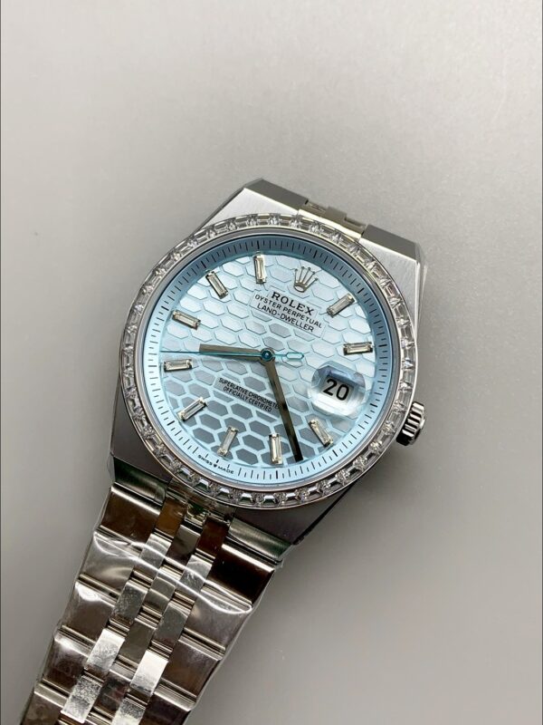 Rolex Land-Dweller 127336 Ice Blue Honeycomb 40MM (1;1 Super Clone)