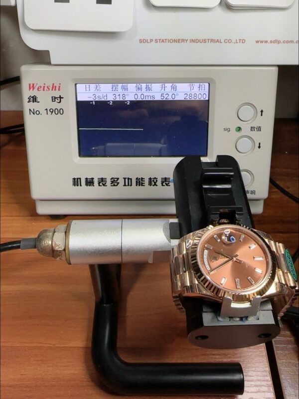 Rolex Day-Date 40 Rose Gold Chocolate Baguette Diamond Dial 228235(1;1 Super Clone)