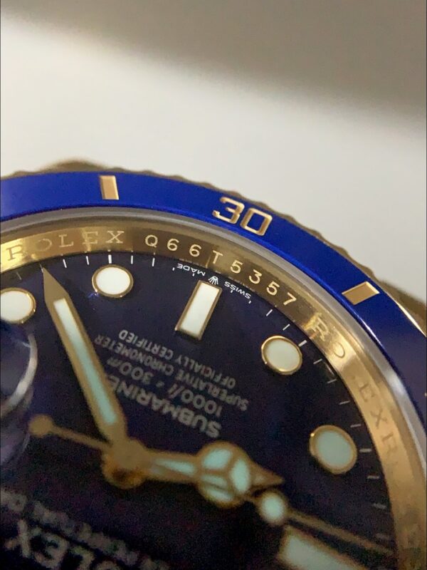 Rolex Submariner 40mm Gold Case, Blue Dial, 3135 Movement.(1;1Super Clone)
