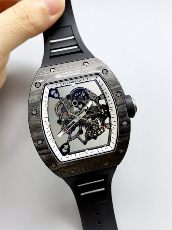 Richard Mille RM055 mechanical watch with carbon fiber case (1;1 Super Clone)