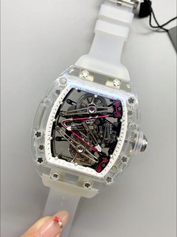 Richard Mille RM38-02 Transparent Crystal Case Tourbillon Mechanical Watch(1;1 Super Clone)