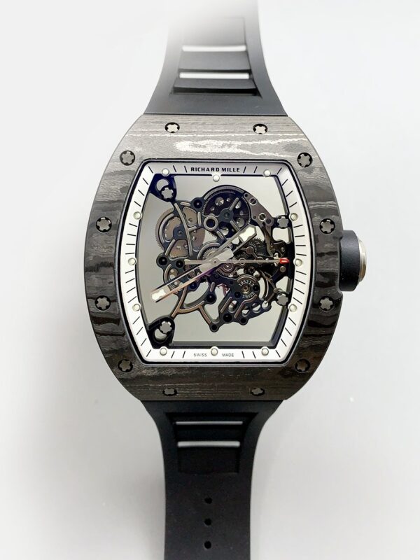 Richard Mille RM055 mechanical watch with carbon fiber case (1;1 Super Clone)