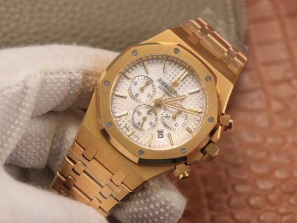 Audemars Piguet Royal Oak Chronograph Rose Gold on 904L Steel – 1:1 Superclone