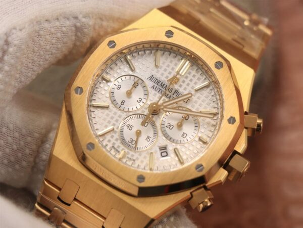 Audemars Piguet Royal Oak Chronograph Rose Gold on 904L Steel – 1:1 Superclone