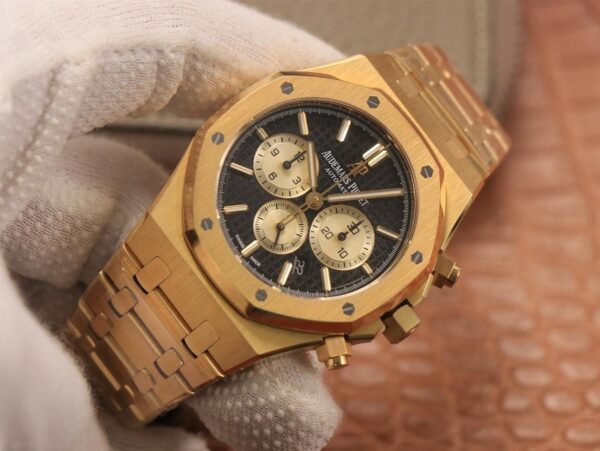 Audemars Piguet Royal Oak Chronograph 18K Gold on 904L Steel – 1:1 Sup
