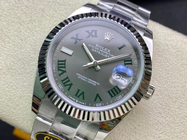 1:1 super clone Datejust 36MM &41 Wimbledon: Ref. 126334