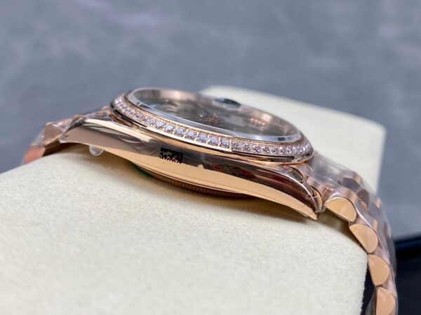 Day Date Rolex Weekly Journal Champaign 18K Gold Plated counter weight